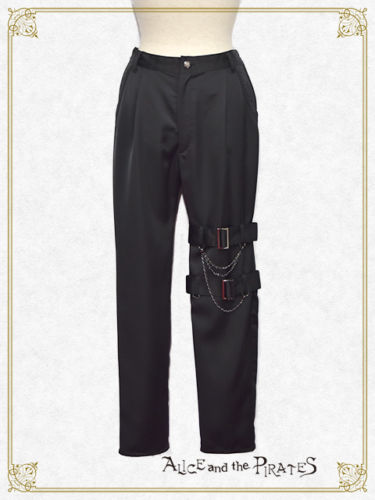 ベルト付きロングパンツ